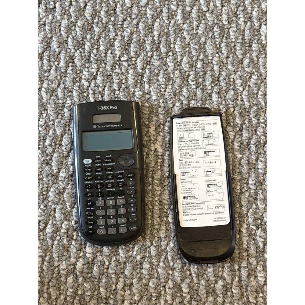 Texas Instruments TI-36X‎ Pro Scientific Calculator Contains Battery